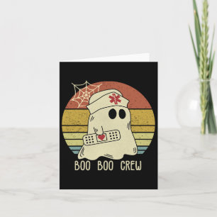 Boo Boo Crew Nurse Halloween sjuksköterska för kvi Kort