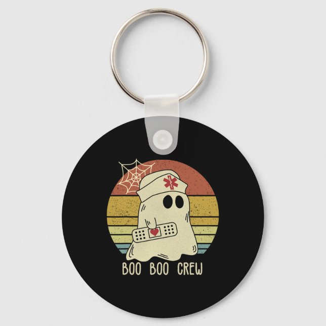 Boo Boo Crew Nurse Halloween sjuksköterska för kvi Nyckelring (Framsida)