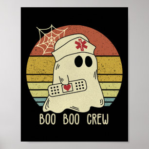 Boo Boo Crew Nurse Halloween sjuksköterska för kvi Poster