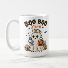 Boo Boo Crew Nurse Personlig Halloween Kaffemugg