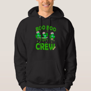Boo Boo Crew Nurse St Patrick S Day Shamrock Ansik Hoodie