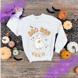 BOO BOO Crew Nurses Halloween Sweatshirt T Shirt