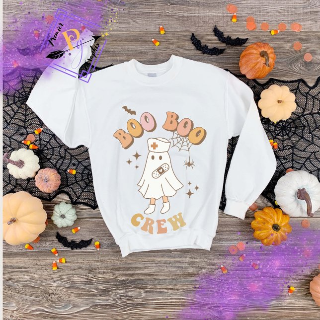 BOO BOO Crew Nurses Halloween Sweatshirt T Shirt (Skapare uppladdad)