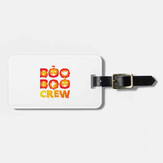 Boo Boo Crew överstor t-shirt Bagagebricka (Horisontell Framsida)