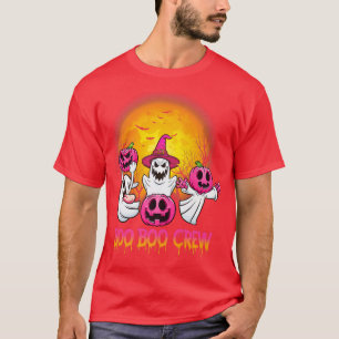 Boo Boo Crew Pajamas Rosa Ghost Breast Cancer Hall T Shirt