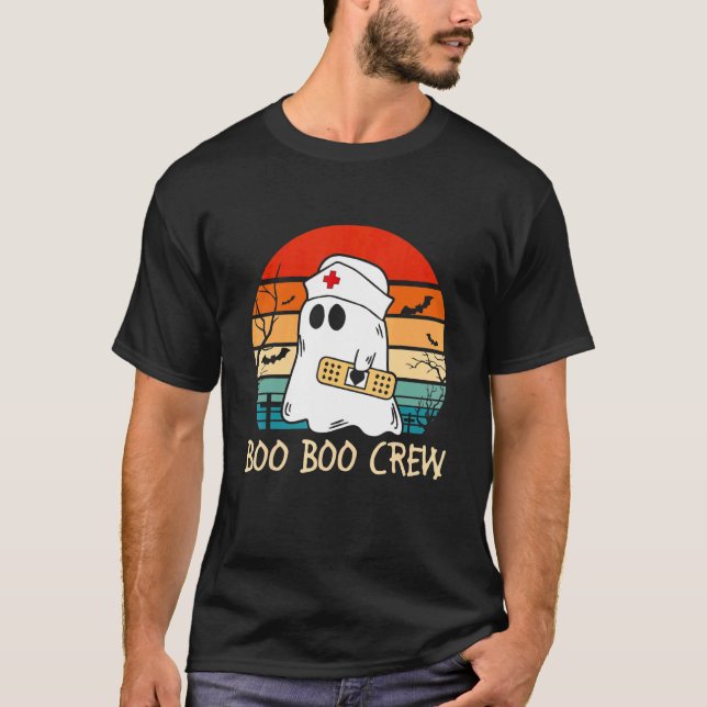 Boo Boo Crew quote Nurse cool Halloween Nurse Cost T Shirt (Framsida)