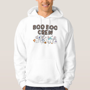 Boo Boo Crew � Roliga Halloween Sjuksköterska Spök Hoodie