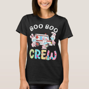 Boo Boo Crew Roligt Bunny Ems Emt Sjukvårdare Nurs T Shirt