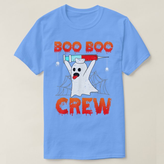Boo Boo Crew Shirt Ghost Funny Halloween Costume N T Shirt (Design framsida)