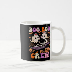 Boo Boo Crew Sjuksköterska Halloween Spöke Skelett Kaffemugg