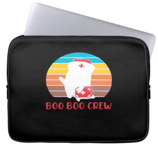 Boo Boo Crew Sjuksköterska Roligt Spöke Halloween  Laptop Fodral