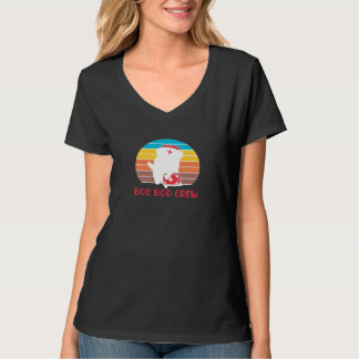 Boo Boo Crew Sjuksköterska Roligt Spöke Halloween  T Shirt