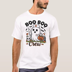 Boo Boo Crew Sjuksköterska Spöke Klassisk T-Shirt