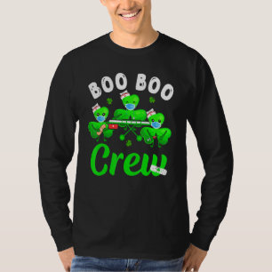 Boo Boo Crew Sjukvårdare EMT EMS Nurse Mask St Pat T Shirt