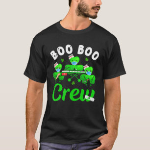 Boo Boo Crew Sjukvårdare EMT EMS Nurse Mask St Pat T Shirt