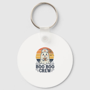 Boo Boo Crew Söt Sjuksköterska Spöke Halloween Trö Nyckelring