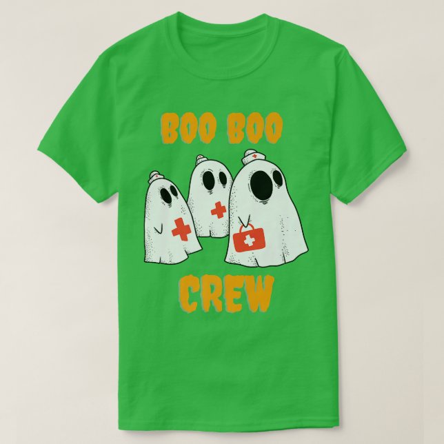 Boo Boo Crew Spöken för sjukvårdspersonal och sjuk T Shirt (Design framsida)