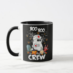 Boo Boo Crew Spökliknande Sjuksköterska Halloween Mugg