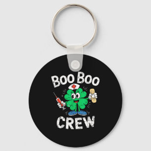 Boo Boo Crew St Patricks Day Sjuksköterska Scrub T Nyckelring