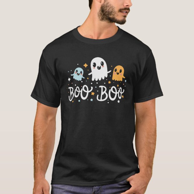 Boo Boo Crew's Ghost Nurse Funny Halloween T Shirt (Framsida)