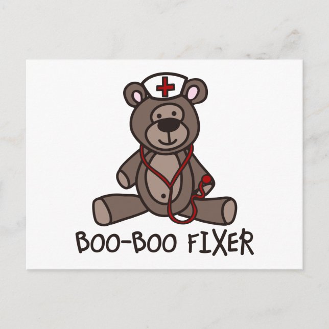 Boo Boo Fixer Vykort (Framsida)
