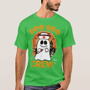 Boo Boo Funny Crew Halloween Doktor Nurse Nursing T Shirt