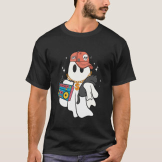 Boo Boo-jee Rolig Spök Svart Katt Kuslig Säsong Ha T Shirt