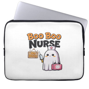 Boo Boo Nurse on Duty Classic T-Shirt Laptop Fodral