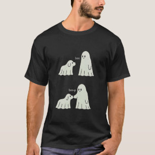 Boo Boo-p Boop Halloween Spökhund T Shirt