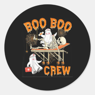 Boo Boo Skeleton Crew Nurse Funny Ghost Women Hall Runt Klistermärke