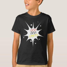 Boo Boo Spooky Boys Black T Shirt