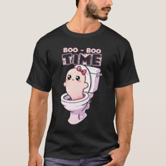 Boo-Boo-tid - Funny Ghost Toilet Design T Shirt