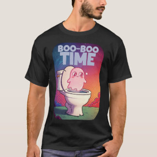 Boo-Boo-tid - Funny Ghost Toilet Design T Shirt