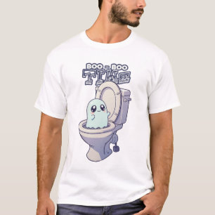 Boo-Boo-tid - Funny Ghost Toilet Design T Shirt