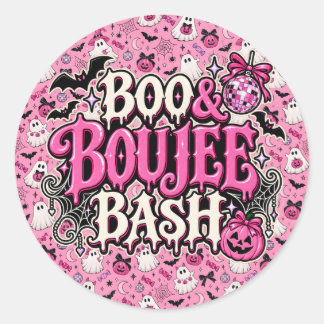 Boo & Boujee Bash Runt Klistermärke