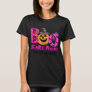 Boo Breast Cancer Pink Ribbon Funny Halloween Pump T Shirt