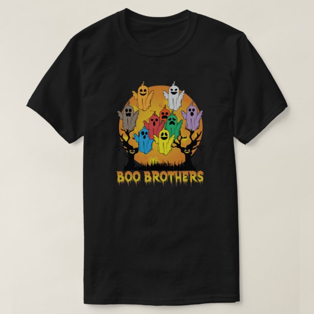 Boo Brothers Halloween Ghost Lakan T Shirt (Design framsida)