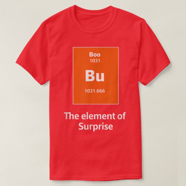 Boo Bu Inslag i Surprise Science Halloween C T Shirt (Design framsida)