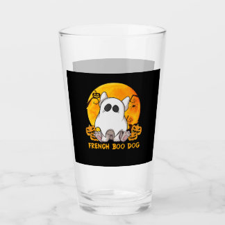 Boo Bulldog med Pumpkin Spider och Måne Glaskopp