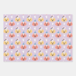 Boo Bunny Halloween-omslagspapperset av 3