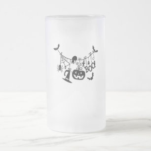 Boo Bus eller godis Halloween Fladdermus, Pumpkins Frostat Ölglas