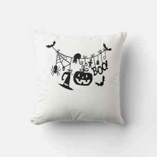 Boo Bus eller godis Halloween Fladdermus, Pumpkins Kudde