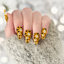 Boo Bus eller godis Halloween minx spikspikkonst