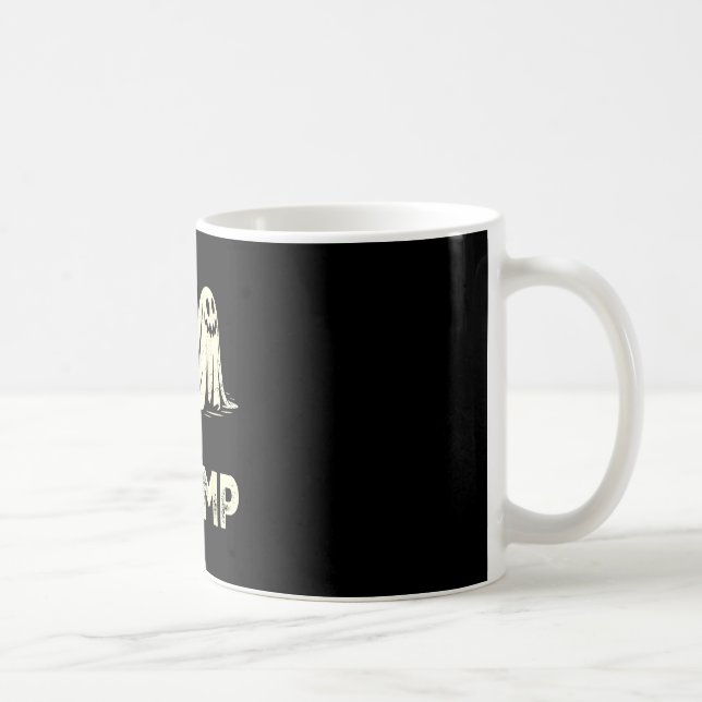 Boo chomp – rolig spökhaj Halloween retro  Kaffemugg (Höger)