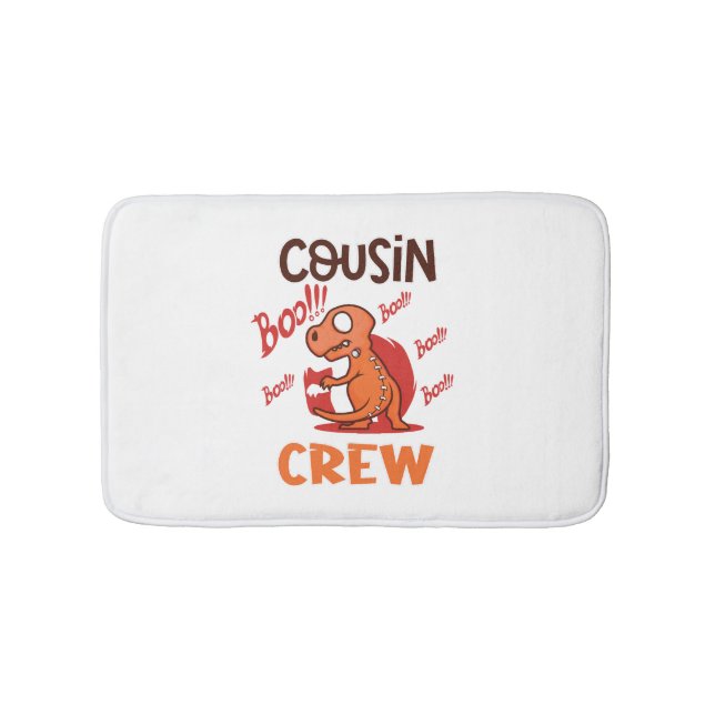 Boo Cousin Crew Halloween Dinosaur Spooky Costume Badrumsmatta (Framsidan)
