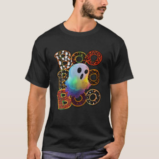 Boo Creepy Uggla Pumpkin Ghost lycklig Funny Hallo T Shirt
