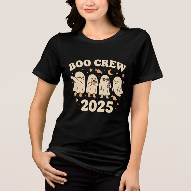 Boo Crew 2025 Trending Ghost Squad T Shirt (Framsida)