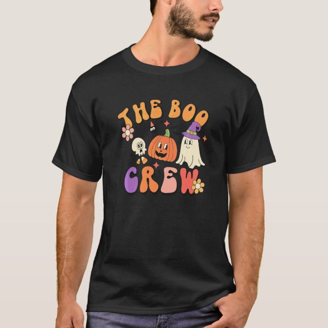 Boo Crew 60- och 70-tals Hippie-spökdräkt Hallowee T Shirt (Framsida)