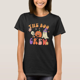 Boo Crew 60s 70-tal Hippie Ghost Costume Halloween T Shirt