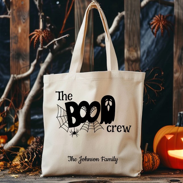 Boo Crew Anpassningsbar Halloween Family Kids Tygkasse (Skapare uppladdad)